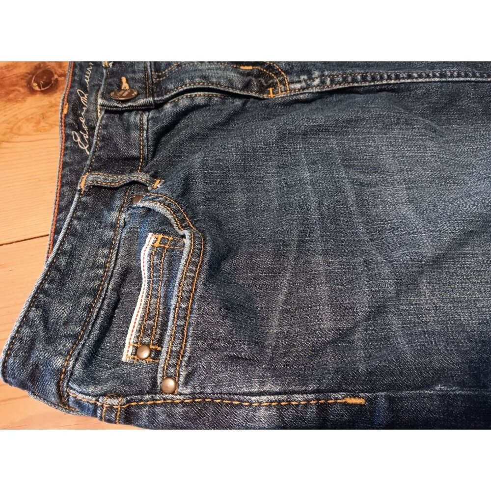 Eddie Bauer Women's 4 Denim Mini Skirt Specially Dyed Stretch Zip Medium Wash - Picture 7 of 7